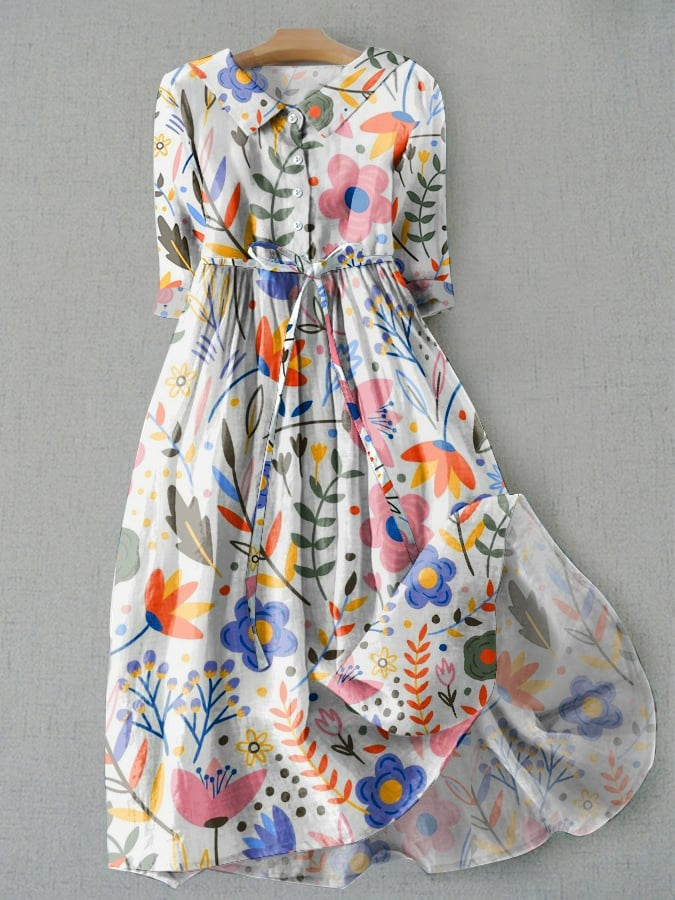 Selma – Blommig maxiklänning