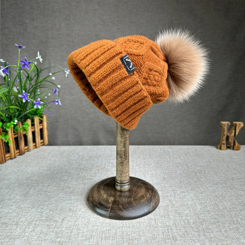 Bonnie | Ullstickad mössa